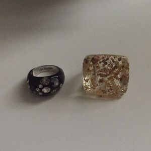 2 Lia Sophia rings
